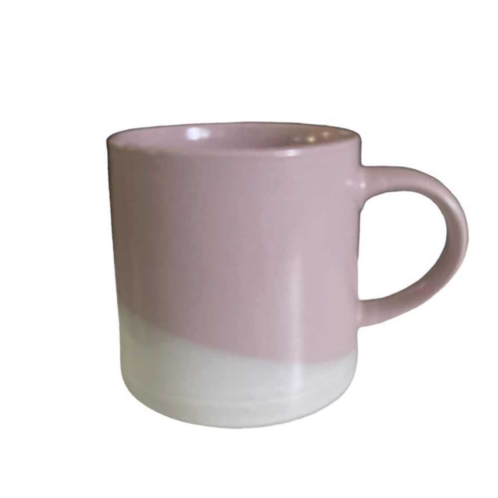 Stoneware Coffee Mug Mauve and Cream. Mugs Actually